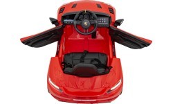 Elektromobilis Porsche 718 Spyder RS, raudonas