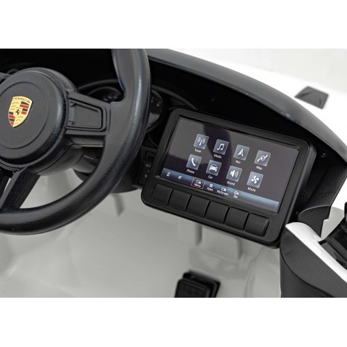 Elektromobilis Porsche Spyder RS 718, baltas