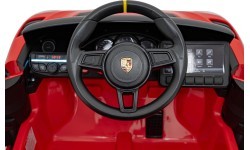Elektromobilis Porsche 718 Spyder RS, raudonas