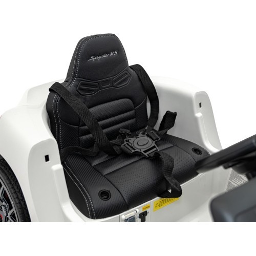 Elektromobilis Porsche Spyder RS 718, baltas