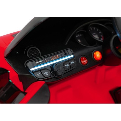 Elektromobilis Porsche 718 Spyder RS, raudonas