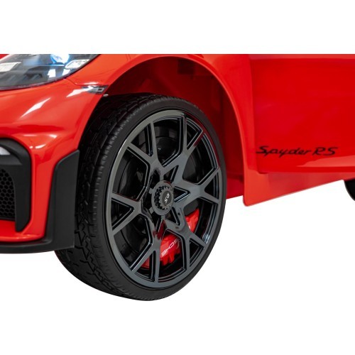 Электромобиль Porsche 718 Spyder RS, красный