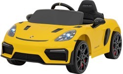 Электромобиль Porsche Spyder RS 718, жёлтый MP4