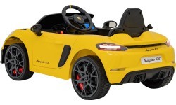 Электромобиль Porsche Spyder RS 718, жёлтый MP4