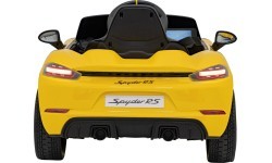 Электромобиль Porsche Spyder RS 718, жёлтый MP4