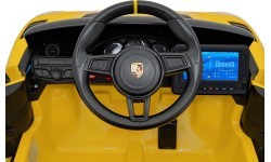 Электромобиль Porsche Spyder RS 718, жёлтый MP4