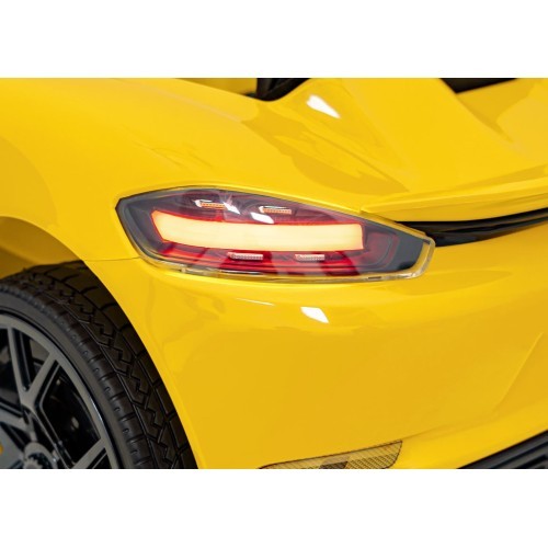 Электромобиль Porsche Spyder RS 718, жёлтый MP4
