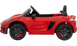 Электромобиль Porsche Spyder RS 718 красный MP4