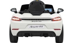 Электромобиль Porsche Spyder RS 718, белый, MP4