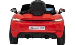 Elektromobilis Porsche Spyder RS 718 raudonas MP4