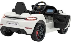 Elektromobilis Porsche Spyder RS 718, baltas, MP4