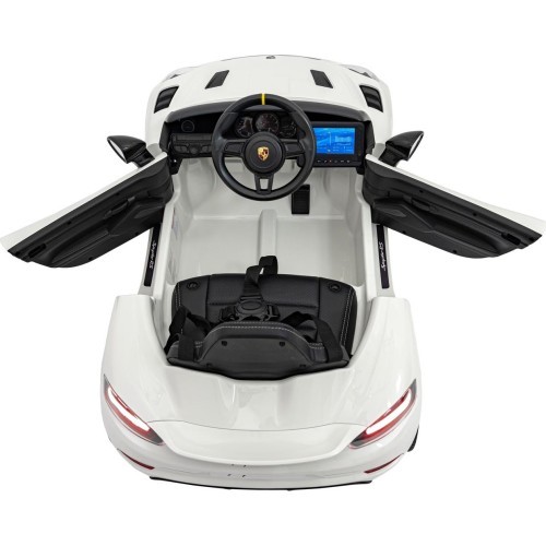 Электромобиль Porsche Spyder RS 718, белый, MP4