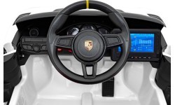 Электромобиль Porsche Spyder RS 718, белый, MP4