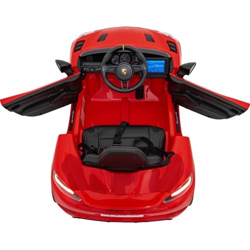 Elektromobilis Porsche Spyder RS 718 raudonas MP4
