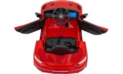 Elektromobilis Porsche Spyder RS 718 raudonas MP4