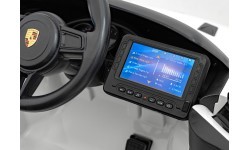 Elektromobilis Porsche Spyder RS 718, baltas, MP4
