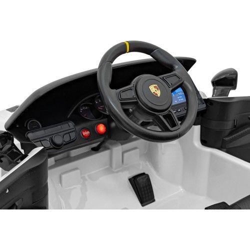 Elektromobilis Porsche Spyder RS 718, baltas, MP4