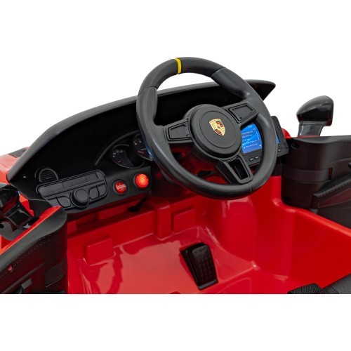 Электромобиль Porsche Spyder RS 718 красный MP4