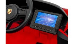 Elektromobilis Porsche Spyder RS 718 raudonas MP4