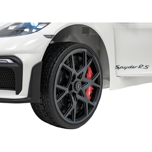 Elektromobilis Porsche Spyder RS 718, baltas, MP4