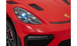 Электромобиль Porsche Spyder RS 718 красный MP4