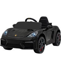 Vaikų elektromobilis Porsche Spyder RS 718 juodas MP4