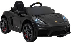 Детский электромобиль Porsche Spyder RS 718 чёрный MP4