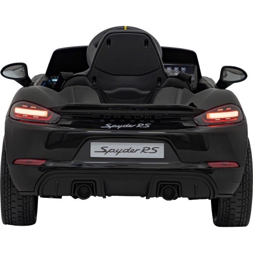 Детский электромобиль Porsche Spyder RS 718 чёрный MP4
