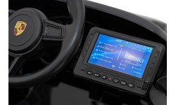 Vaikų elektromobilis Porsche Spyder RS 718 juodas MP4