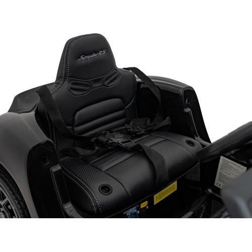 Vaikų elektromobilis Porsche Spyder RS 718 juodas MP4