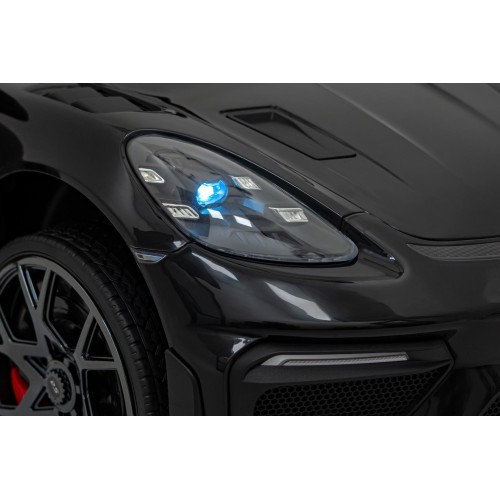 Детский электромобиль Porsche Spyder RS 718 чёрный MP4