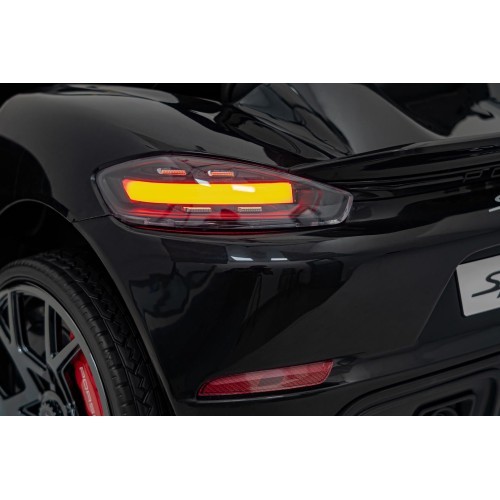Vaikų elektromobilis Porsche Spyder RS 718 juodas MP4