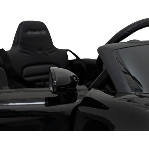 Vaikų elektromobilis Porsche Spyder RS 718 juodas MP4