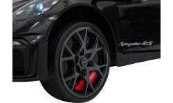 Детский электромобиль Porsche Spyder RS 718 чёрный MP4