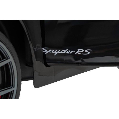 Vaikų elektromobilis Porsche Spyder RS 718 juodas MP4