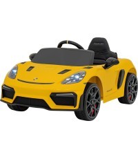 Электромобиль Porsche Spyder RS 718, жёлтый