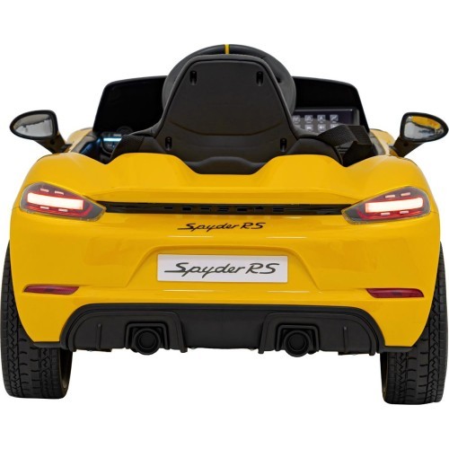 Электромобиль Porsche Spyder RS 718, жёлтый