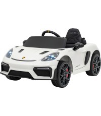 Elektromobilis Porsche Spyder RS 718, baltas