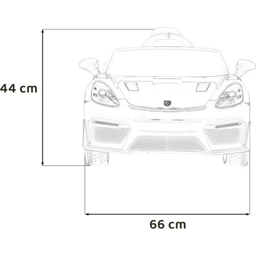 Porsche Spyder RS 718  vehicle Painting White
