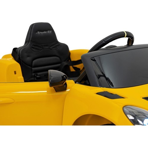 Электромобиль Porsche Spyder RS 718, жёлтый