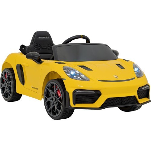 Электромобиль Porsche Spyder RS 718, жёлтый