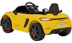 Электромобиль Porsche Spyder RS 718, жёлтый