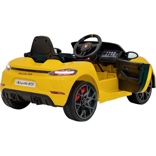 Электромобиль Porsche Spyder RS 718, жёлтый