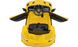 Elektromobilis Porsche Spyder RS 718, geltonas