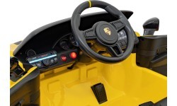 Elektromobilis Porsche Spyder RS 718, geltonas