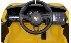 Elektromobilis Porsche Spyder RS 718, geltonas