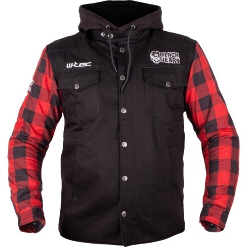 Chopper Jacket W-TEC Black Heart Ruffster - Black-red