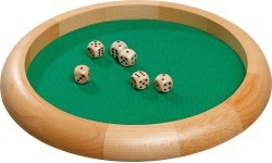 Medinis kauliukų padėklas Philos, skersmuo 30 cm