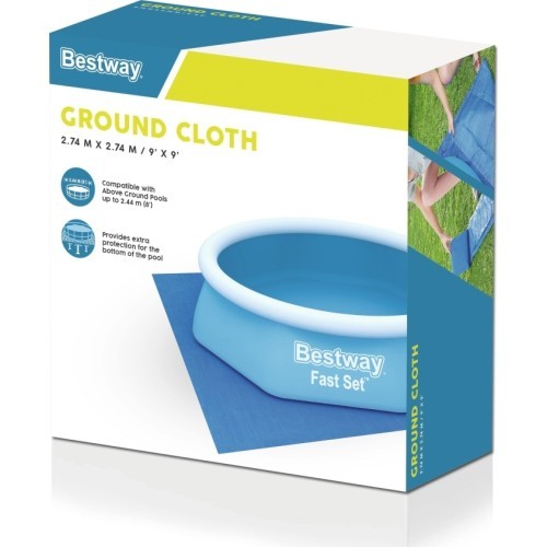 Коврик для бассейна садовый Bestway 274x274 см