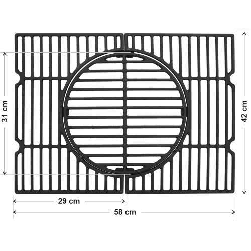 Cast iron grill grate (for grill ROYAL CLASSIC 13040)